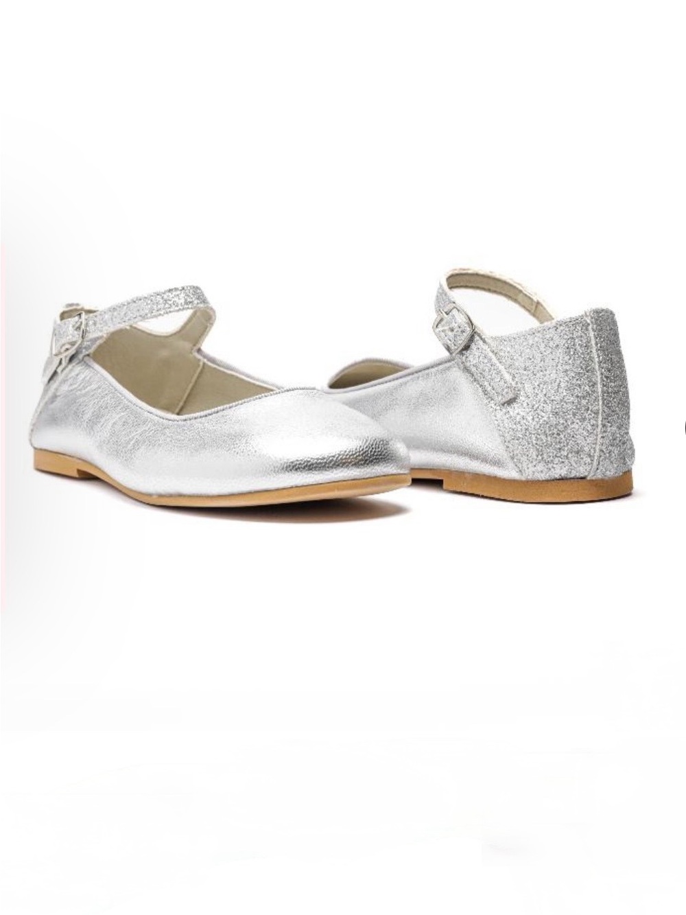 Children Chic Lina Silver Mary Jane Size 1 US/32 EU